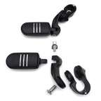 Streamliner FootPeg Set for 1.25" Engine Guard (2.5" Short Adjustable Mount)