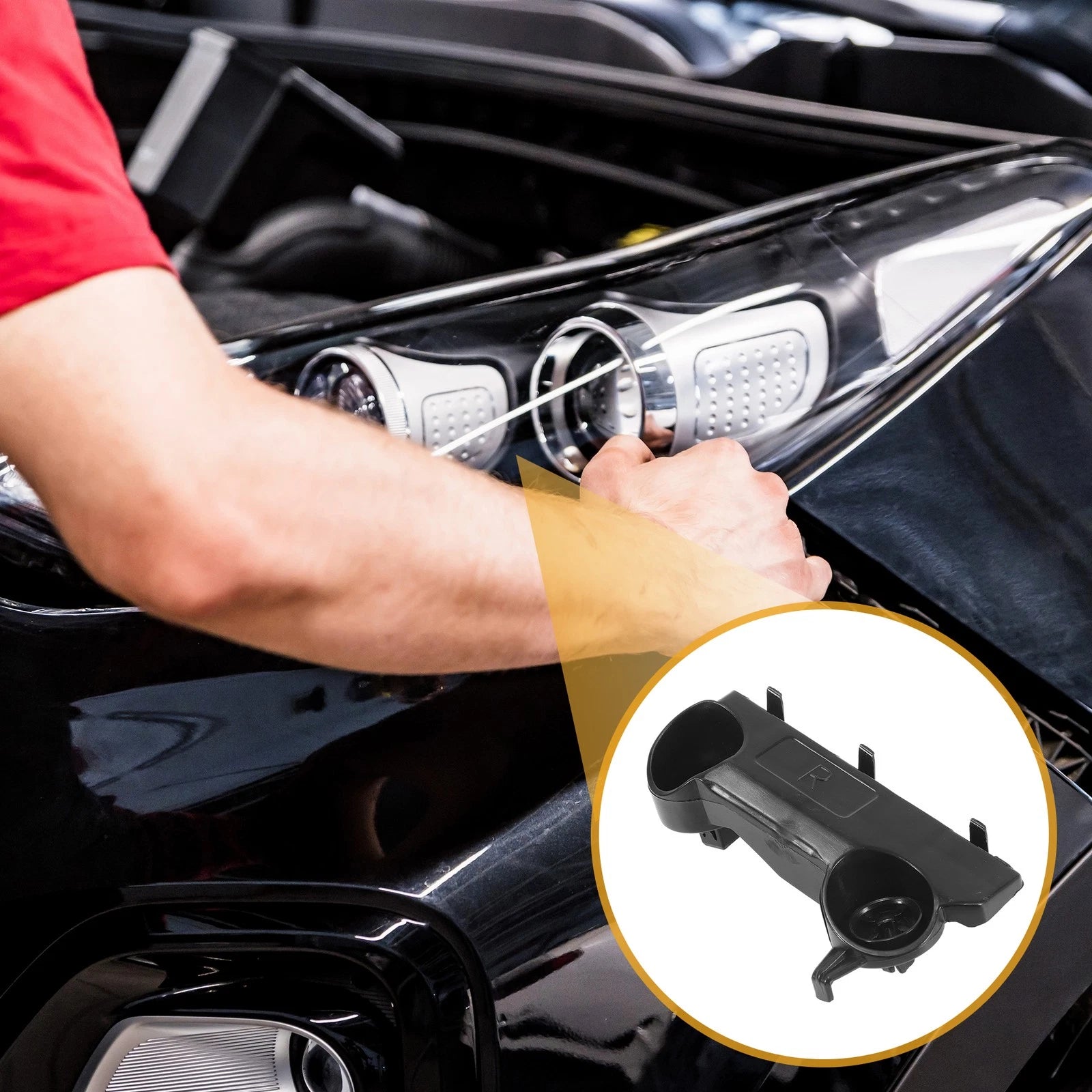 RH Front Bumper Support Bracket for Nissan Altima (2019–2021) 1 Pc Black ABS