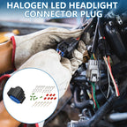 Set of 1 Halogen LED Headlight Connector Plug for Hyundai Tucson (2016–2018)