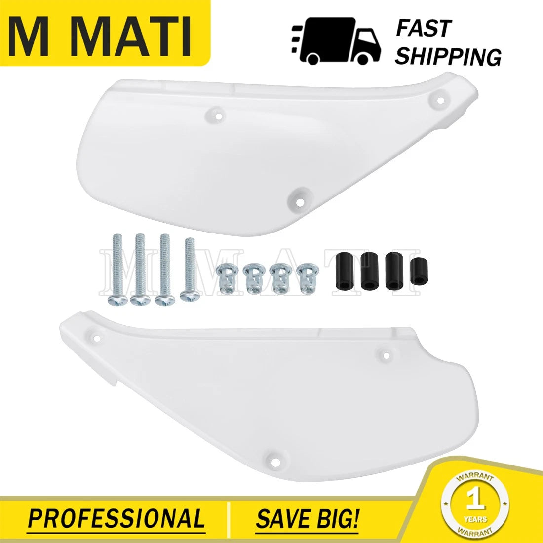 Side Panel Cover Set for Honda XR80R XR100R (1988–2000) - White