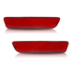 Set of 2 Red LED Rear Bumper Side Marker Lights for Ford Mustang