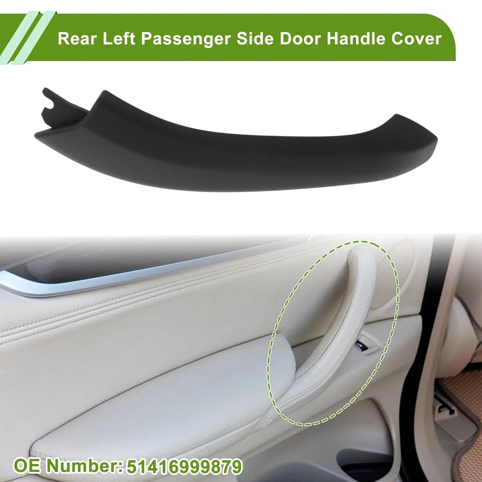 Door Panel Handle Pull Trim Cover for BMW X3 (2018-2021)
