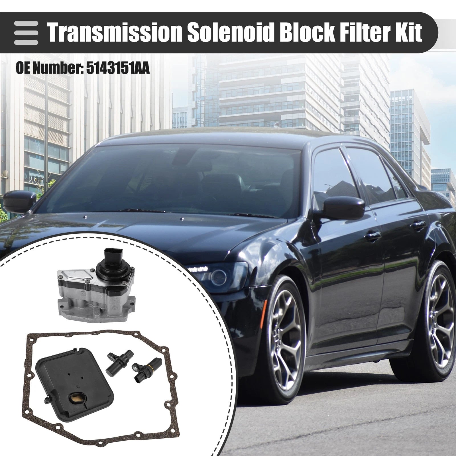 Transmission Solenoid Block Filter Kit 5143151AA for Chrysler 300 (2005–2011)