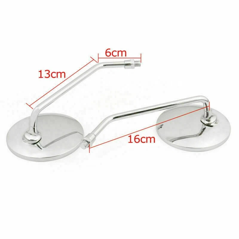 Classic Round Rearview Mirrors 10MM for Suzuki GT 125/185/250/380/550/750