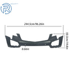 Plastic Primed Front Cover with Radar Holes for Cadillac XT5 (2020-2023)