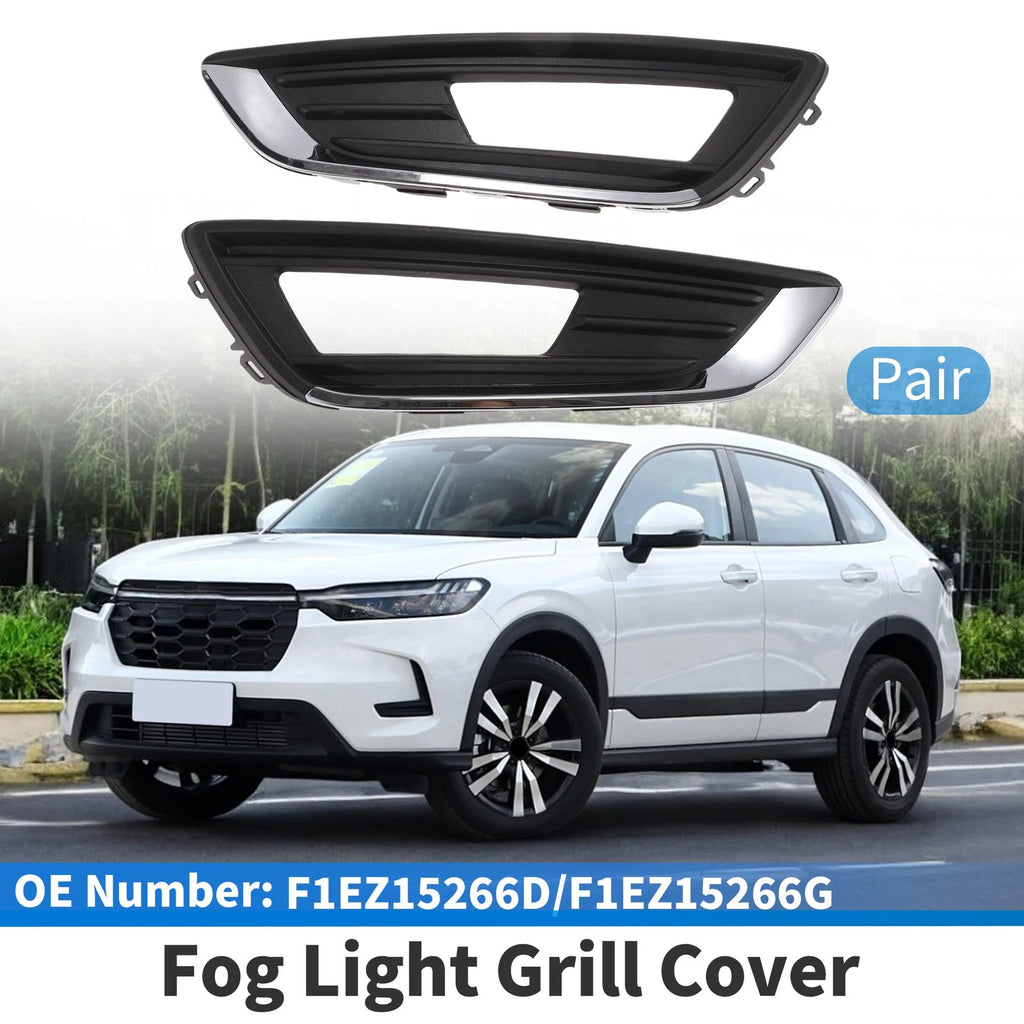 Fog Light Grill No.F1EZ15266D for Ford Focus Sedan (2015–2018) Black Chrome Pair