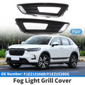 Fog Light Grill No.F1EZ15266D for Ford Focus Sedan (2015–2018) Black Chrome Pair