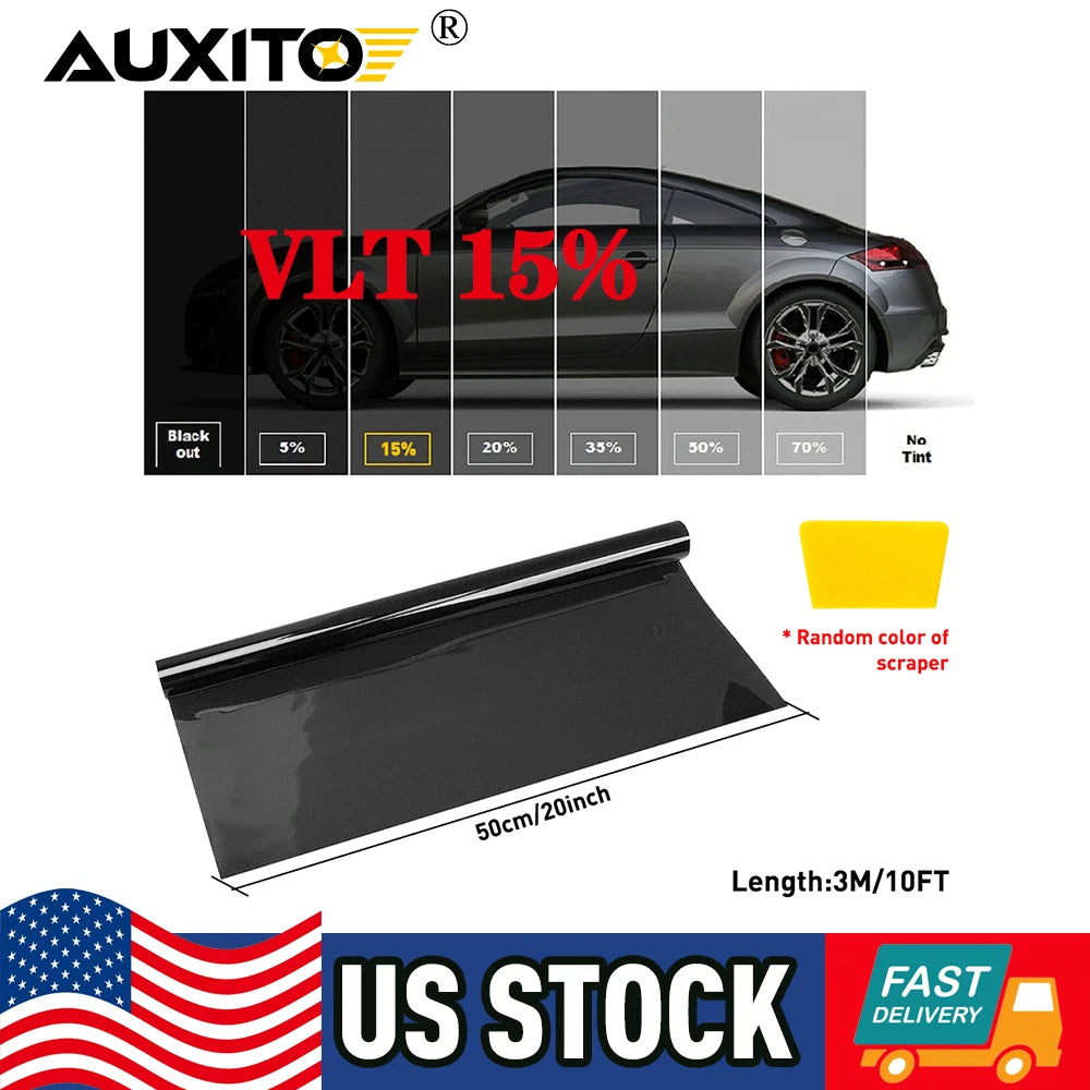 Window Tint Film Roll 15% VLT for Car Home Office (300CM x 20")