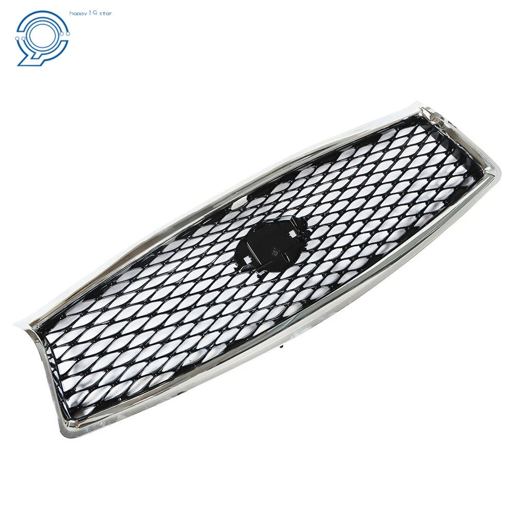 Front Bumper Upper Grille for Infiniti Q50 Sedan (2014-2017) Chrome/Black