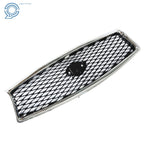 Front Bumper Upper Grille for Infiniti Q50 Sedan (2014-2017) Chrome/Black