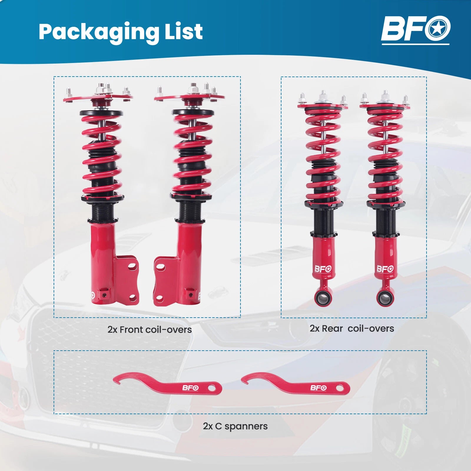 Coilovers Lowering Kit for Mitsubishi Eclipse (2000-2005)