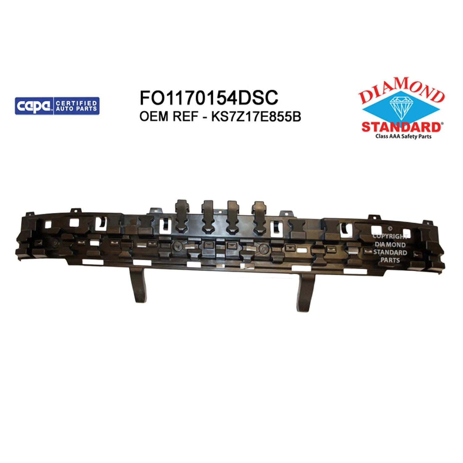 Replacement Polypropylene Rear Bumper Impact Absorber for (See Compatibility Chart)