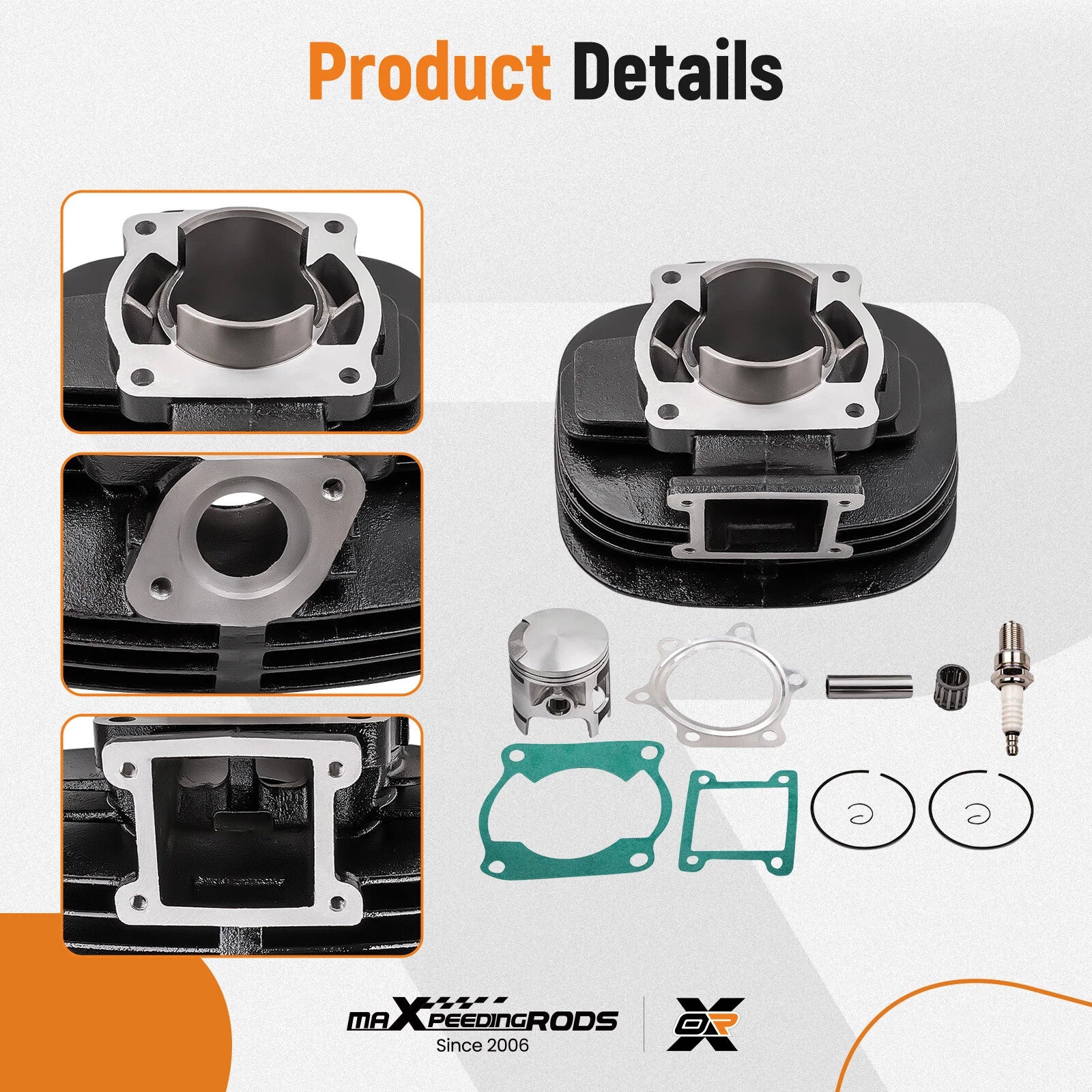 Piston Rings Gasket Bearing Kit for Yamaha Blaster YFS200 (2000-2006)