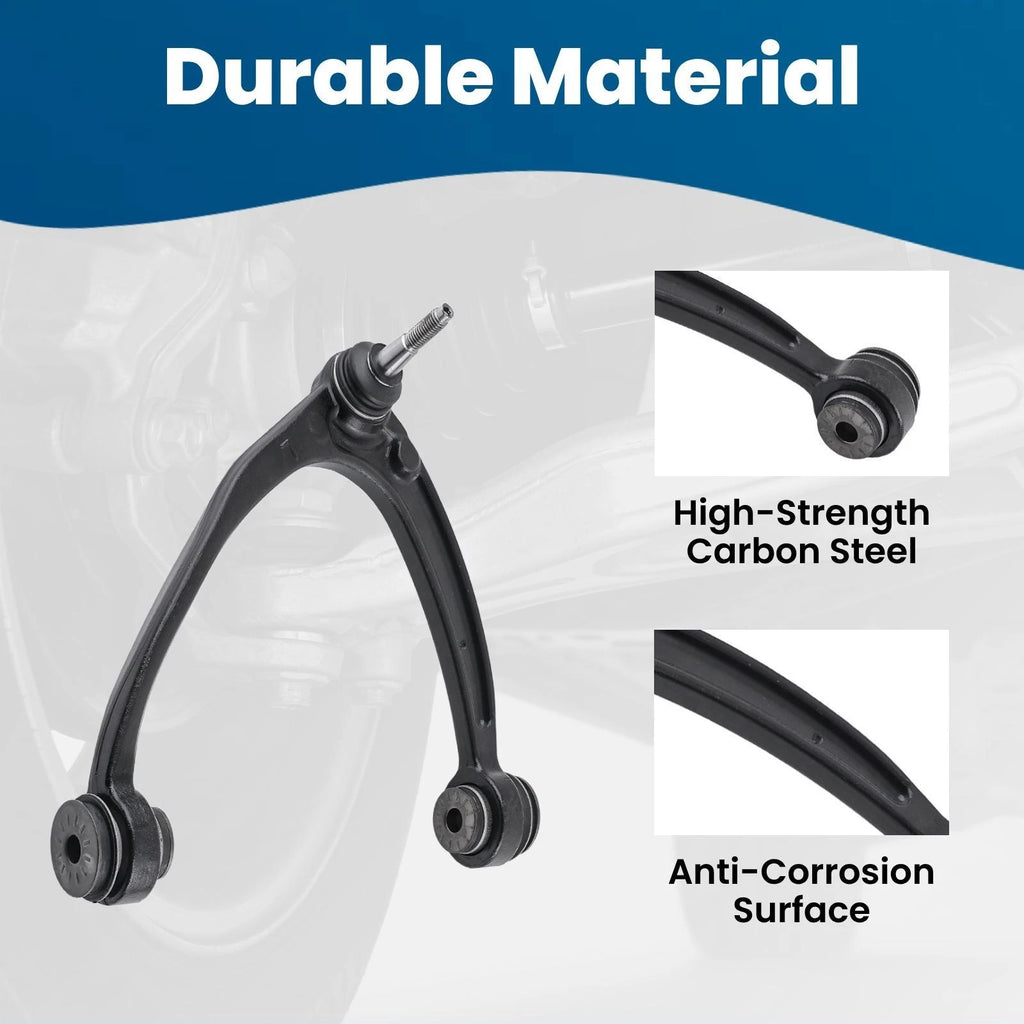 10x Front Upper Lower Control Arms for Chevy Avalanche Silverado 1500 (2007-2013)
