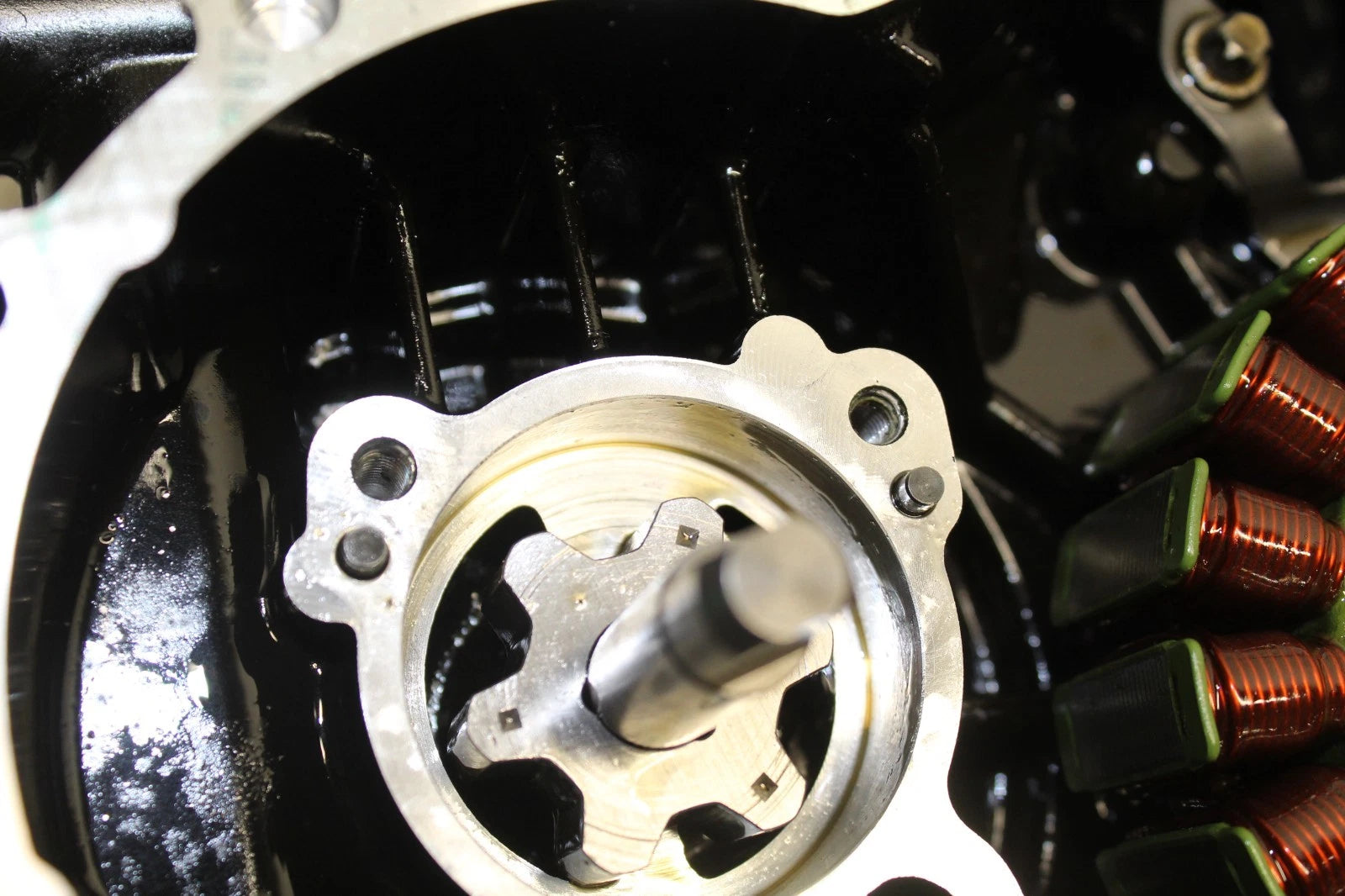 Stator Magneto Oil Pump Housing Timing Drive Cover for Seadoo 1603 1630 (N/A)