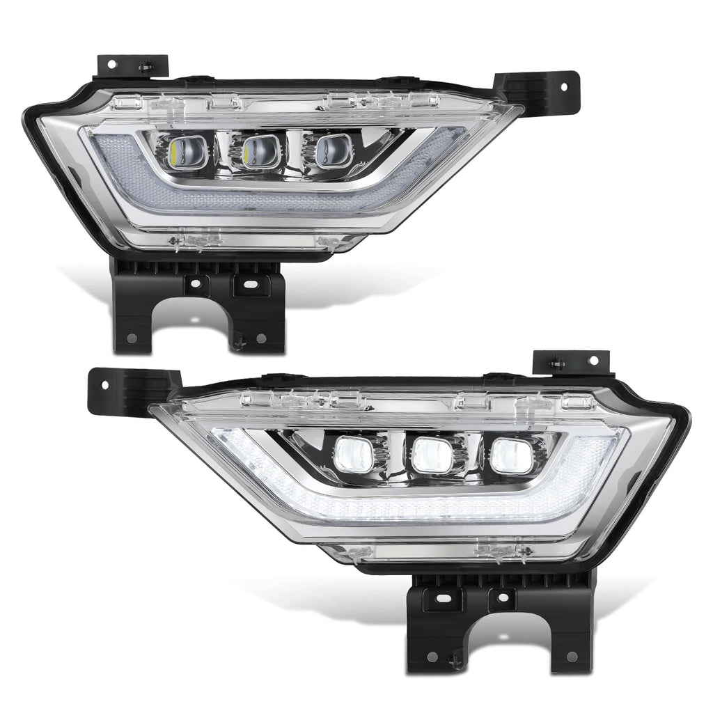 Chrome Clear LED Projector Fog Lights for F-150 (2021–2023)