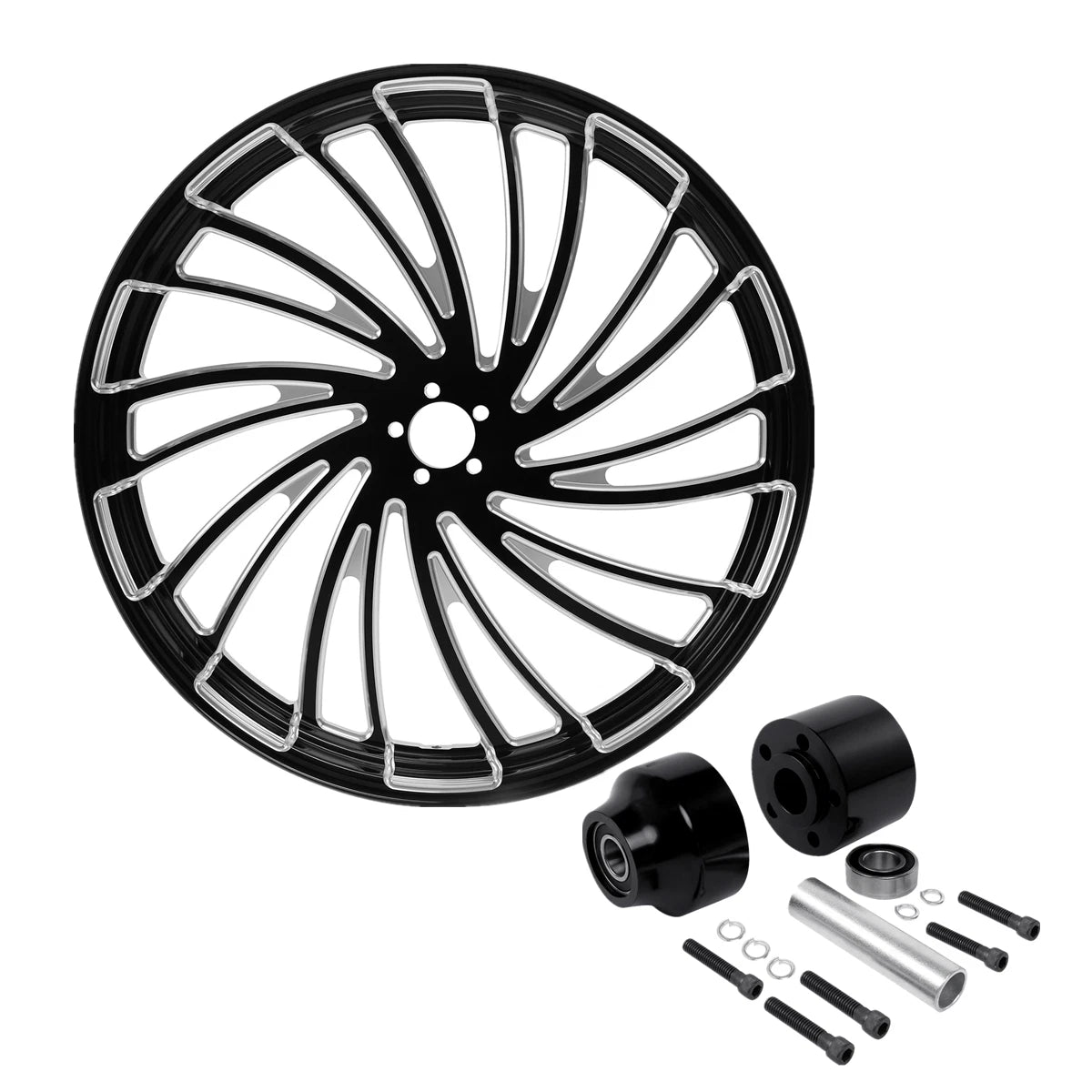 23" Front Wheel Rim & Single Disc Hub for Harley Touring (1997–2021)