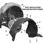 Set of 2 Fender Liners for Toyota Sienna (2021–2025)