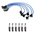 NGK 8mm Wire Set & Denso Iridium Spark Plug Kit for Mazda B3000 (1994–2006)