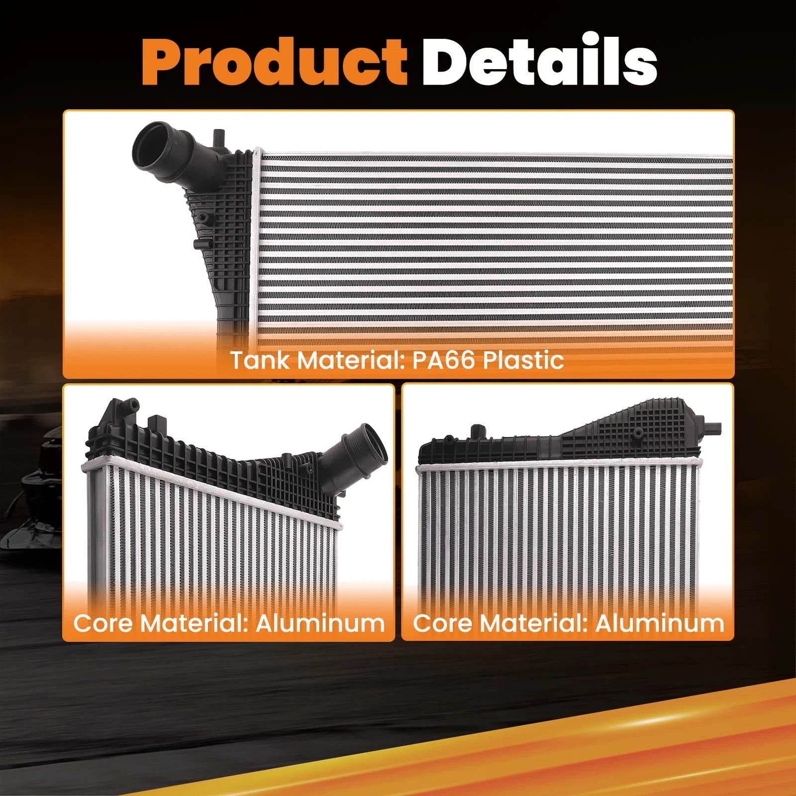 Intercooler Charge Air Cooler for Audi TT Quattro, VW Passat, Beetle, Jetta (2000–2006)