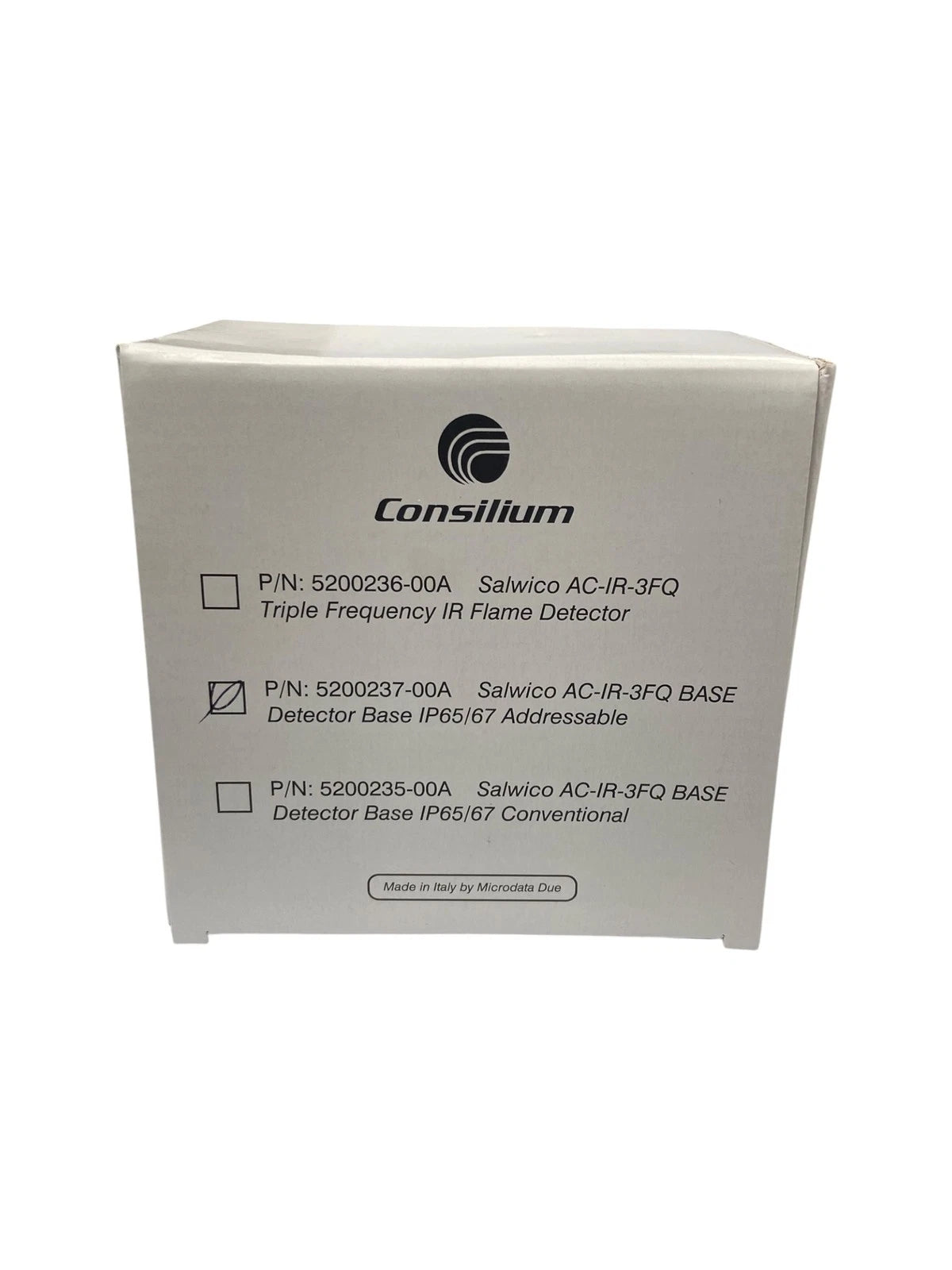 Consilium 5200237-00A, Salwico AC-IR-3FQ Detector Base IP65/67 (Addressable)