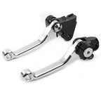 Silver Pivot Dirt Clutch Brake Levers for Kawasaki KX250 KX250F (2005–2012)