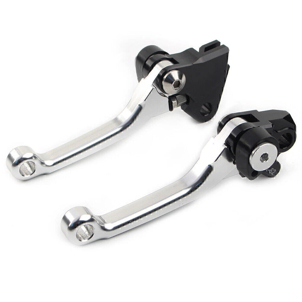 Silver Pivot Dirt Clutch Brake Levers for Kawasaki KX250 KX250F (2005–2012)