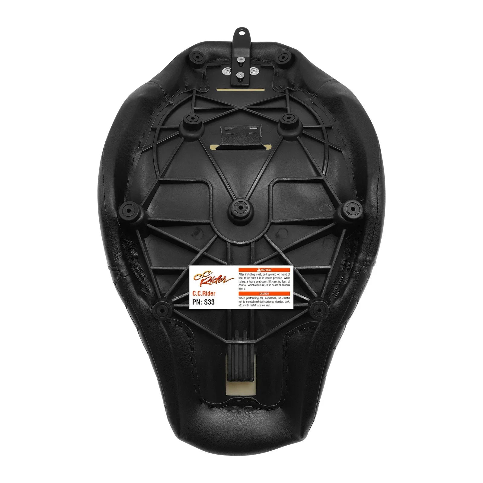 Black Driver Rider Seat for Harley Low Rider S FXLR FXLRS FXLRST (2018-2025)