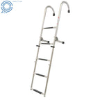 2 Step Stainless Steel Folding Ladder for Boats (400 lb Limit)