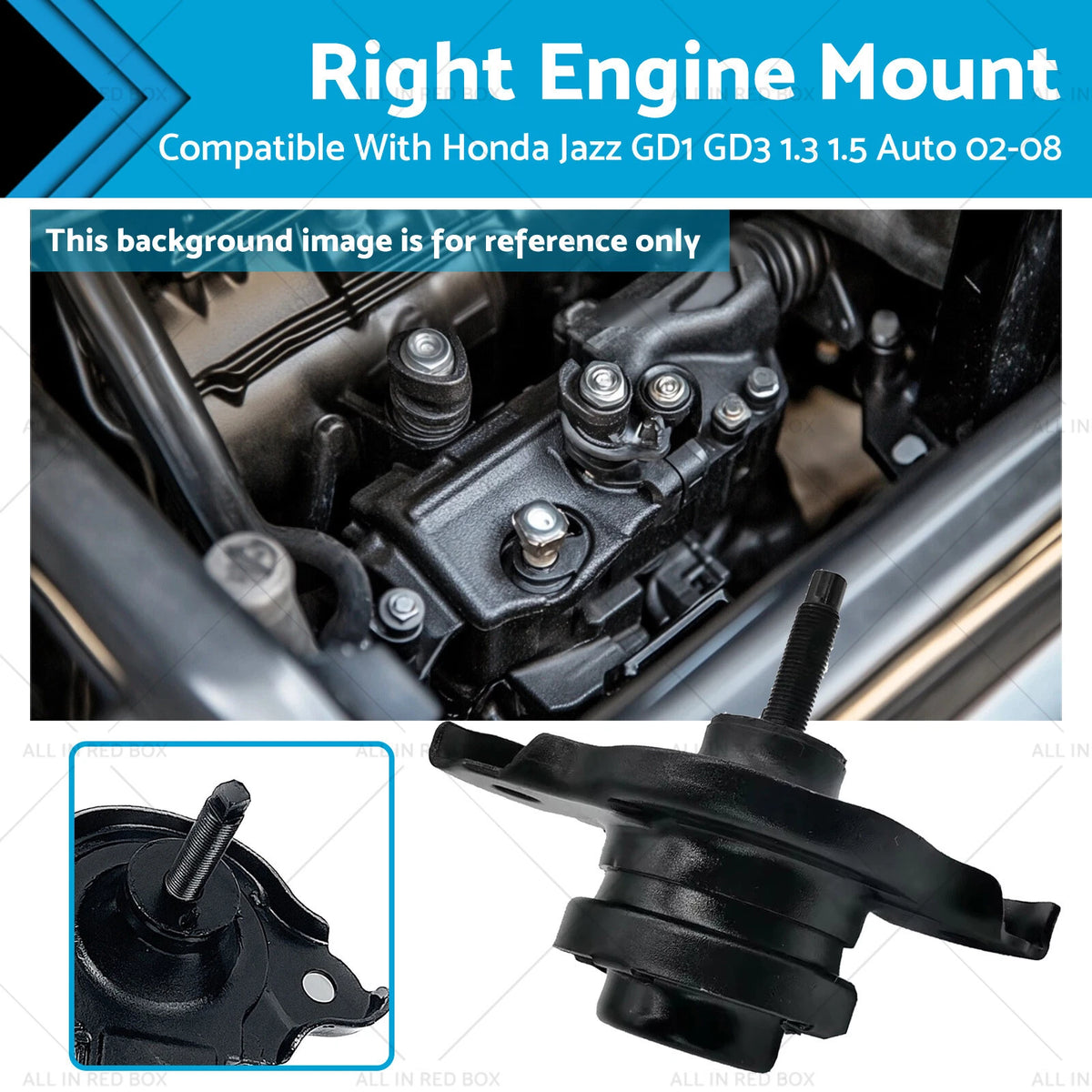 Engine Mount Right for Honda Jazz GD1 GD3 (2001–2008) 50821-SAA-013