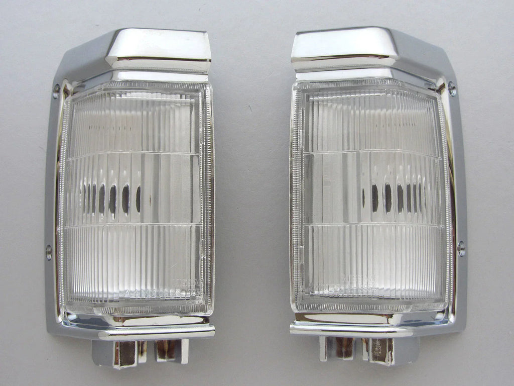 Chrome Corner Light Signal Indicators for Nissan Navara D21 Pickup (1995-1997)