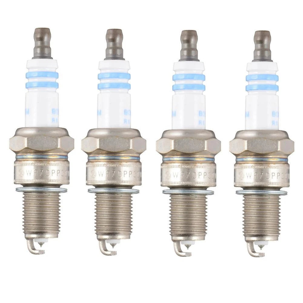 Set of 4 Spark Plugs for Audi Volvo Hyundai Porsche Dodge Eagle (Bosch Platinum)