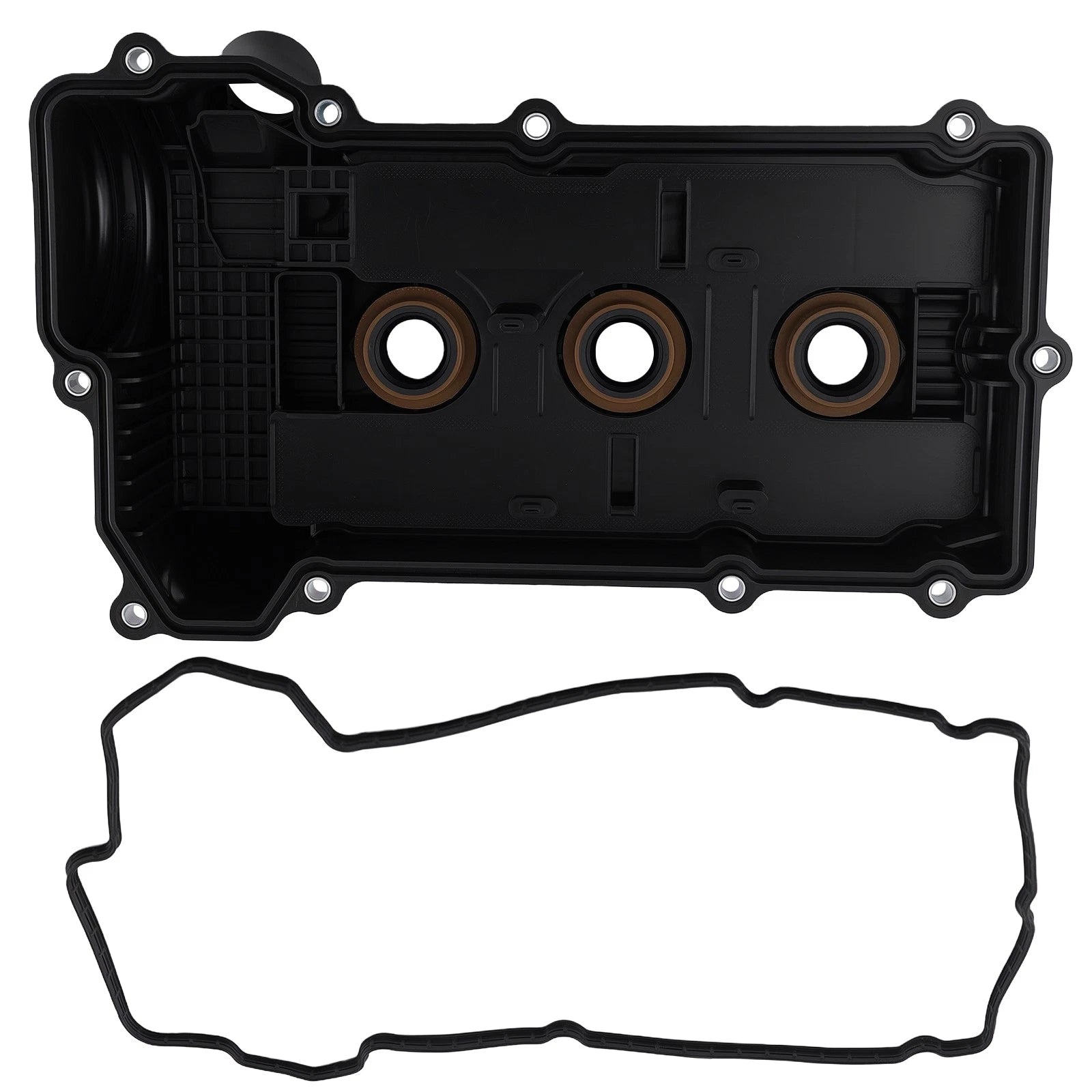 Black Valve Cover for Mitsubishi Mirage 1.2L L3 DOHC (2014–2024)