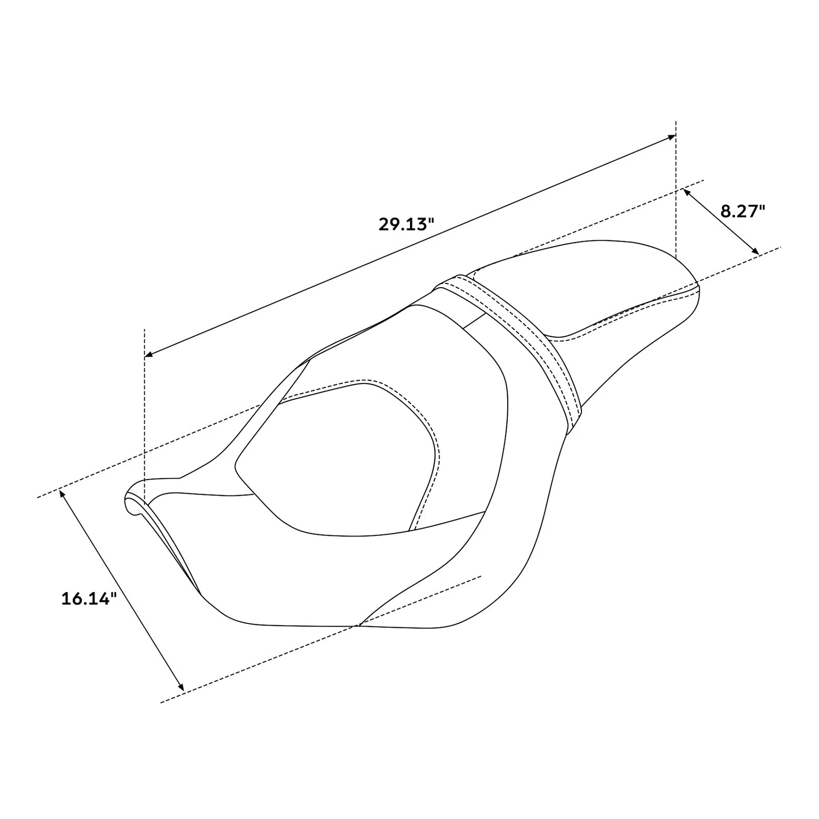 Rider Driver Passenger Seat for Honda Shadow Phantom 750 Spirit (2007–2023)