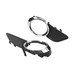 Front Fog Light Bezel Cover  Black/Chrome for Toyota Sienna (2011-2017)