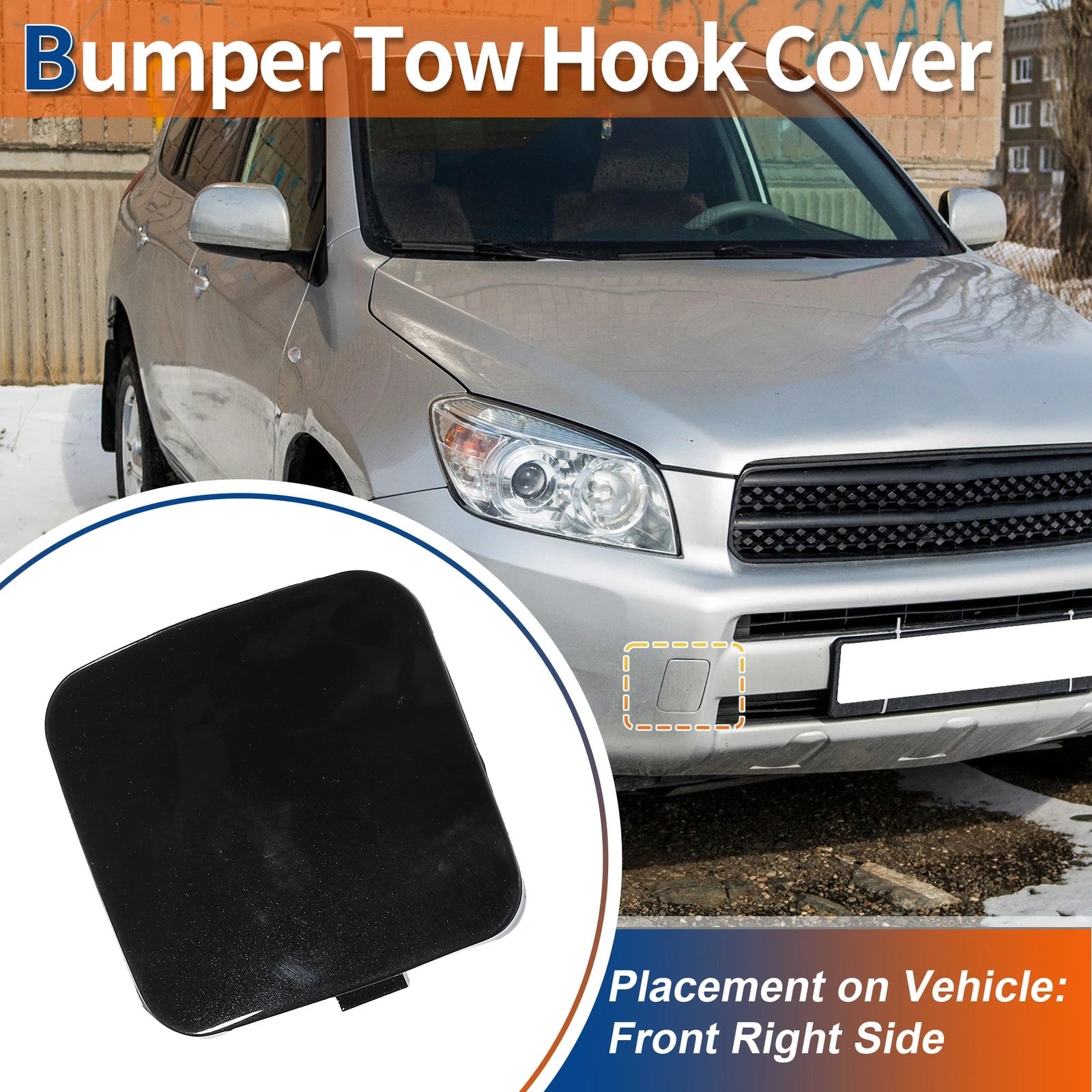 Tow Hook Cover for Toyota Rav4 (2009–2011) No. 532850R906