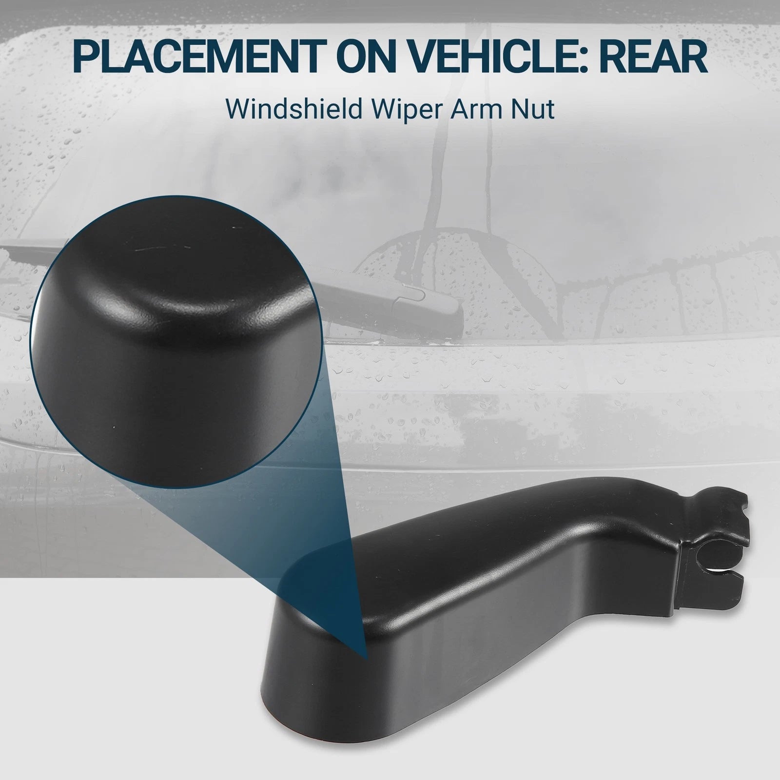 Rear Windshield Wiper Arm Nut Cover for Mercedes-Benz Vito (2003–2010) A0008211833