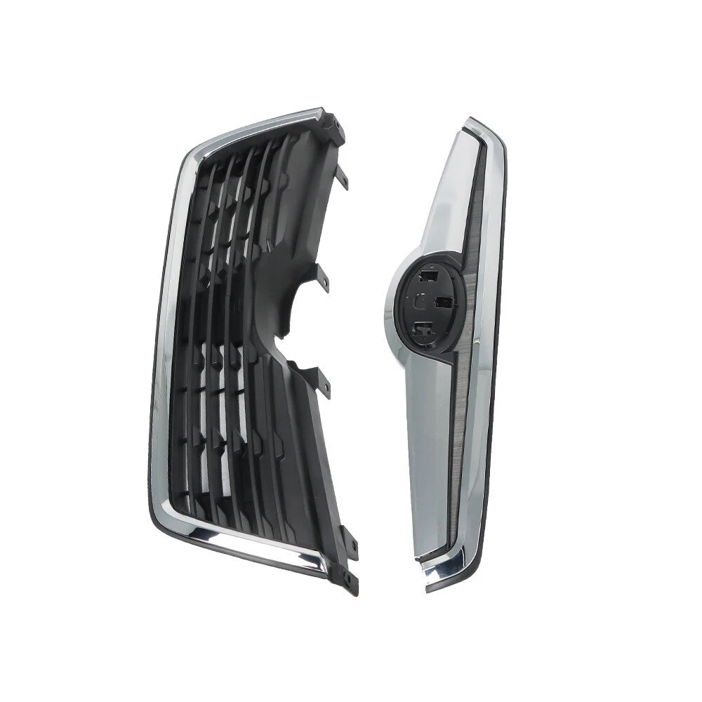 Front Upper Grille Replacement Set for Subaru Forester (2019-2021) Black Chrome