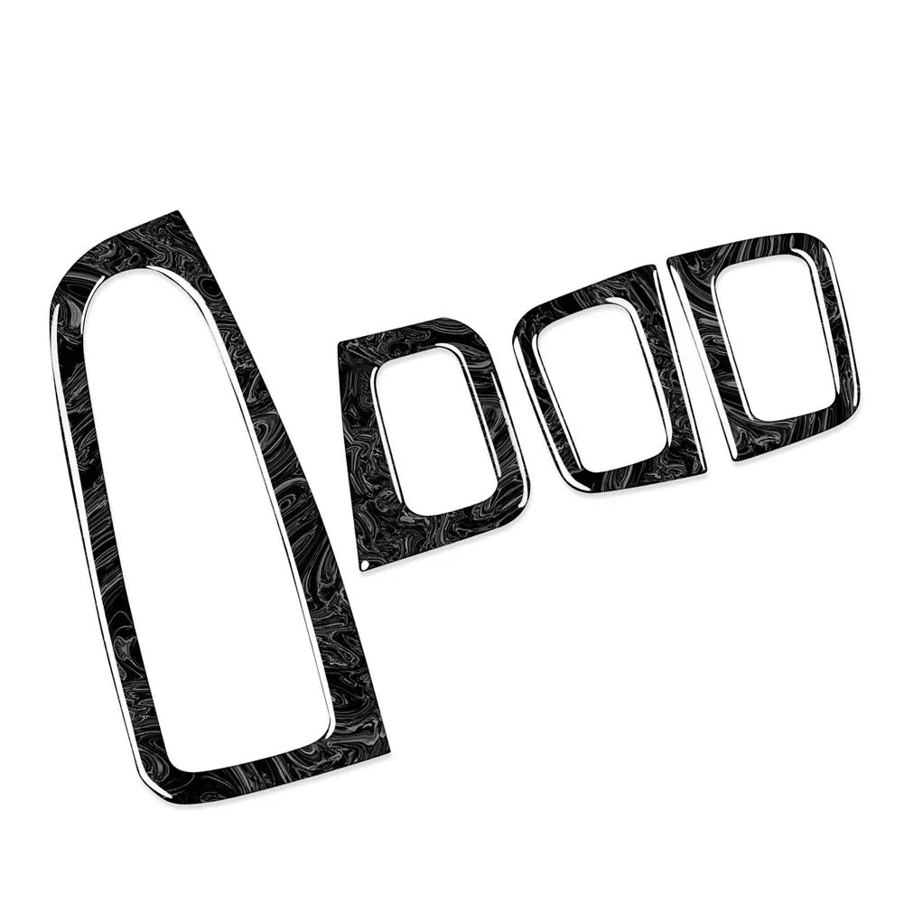 4 Pcs Marbling Window Switch Trim for Benz GLC Class Coupe (2017-2023)