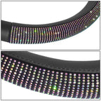 Steering Wheel Cover 14.5"-15" Universal Matte Grain Texture Diamond