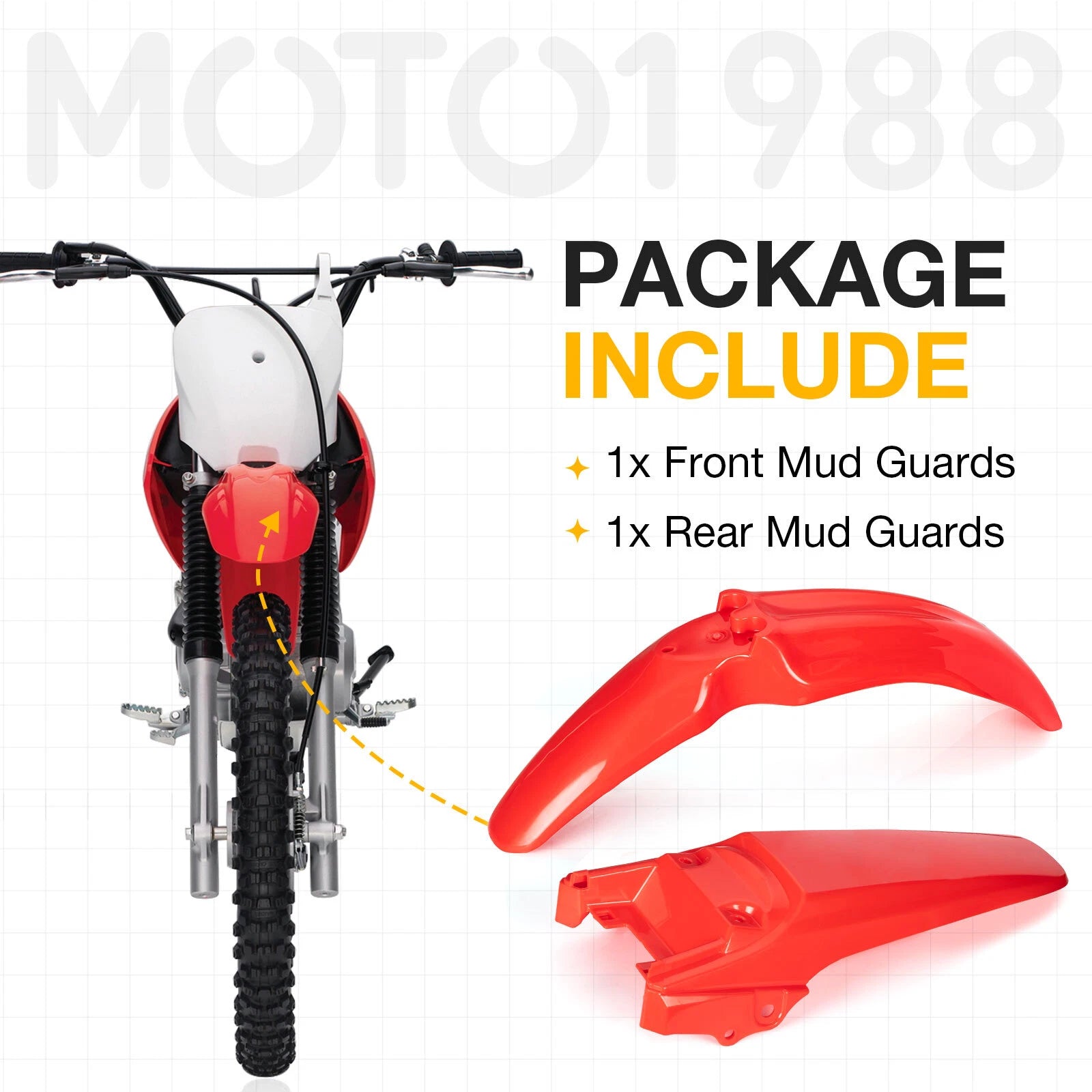 Fenders Kit for Honda CRF80 CRF100 (2004–2008)