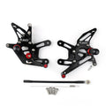 Black Racing Rearsets Footpegs for Kawasaki Ninja ZX10R ZX1000 (2011–2015)