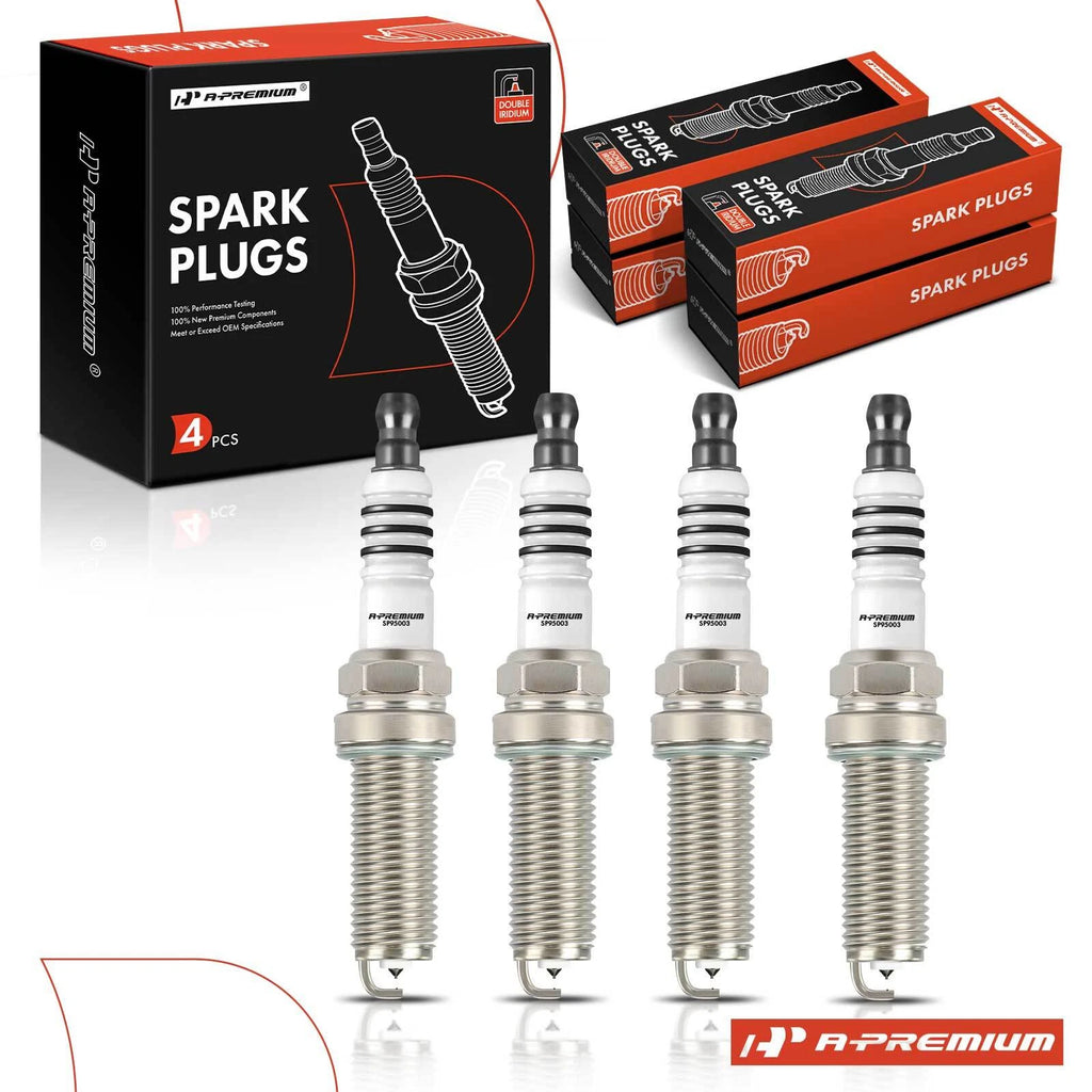 Set of 4 Double Iridium Spark Plugs for Nissan Sentra (2017–2019) Juke (2015–2017)