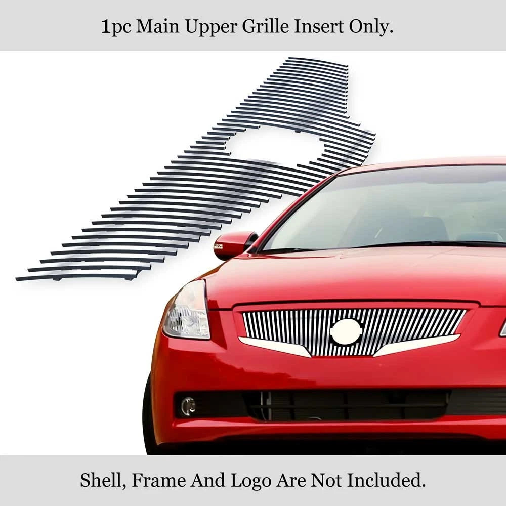 Upper Stainless Chrome Vertical Billet Grille for Nissan Altima Coupe (2007-2009)