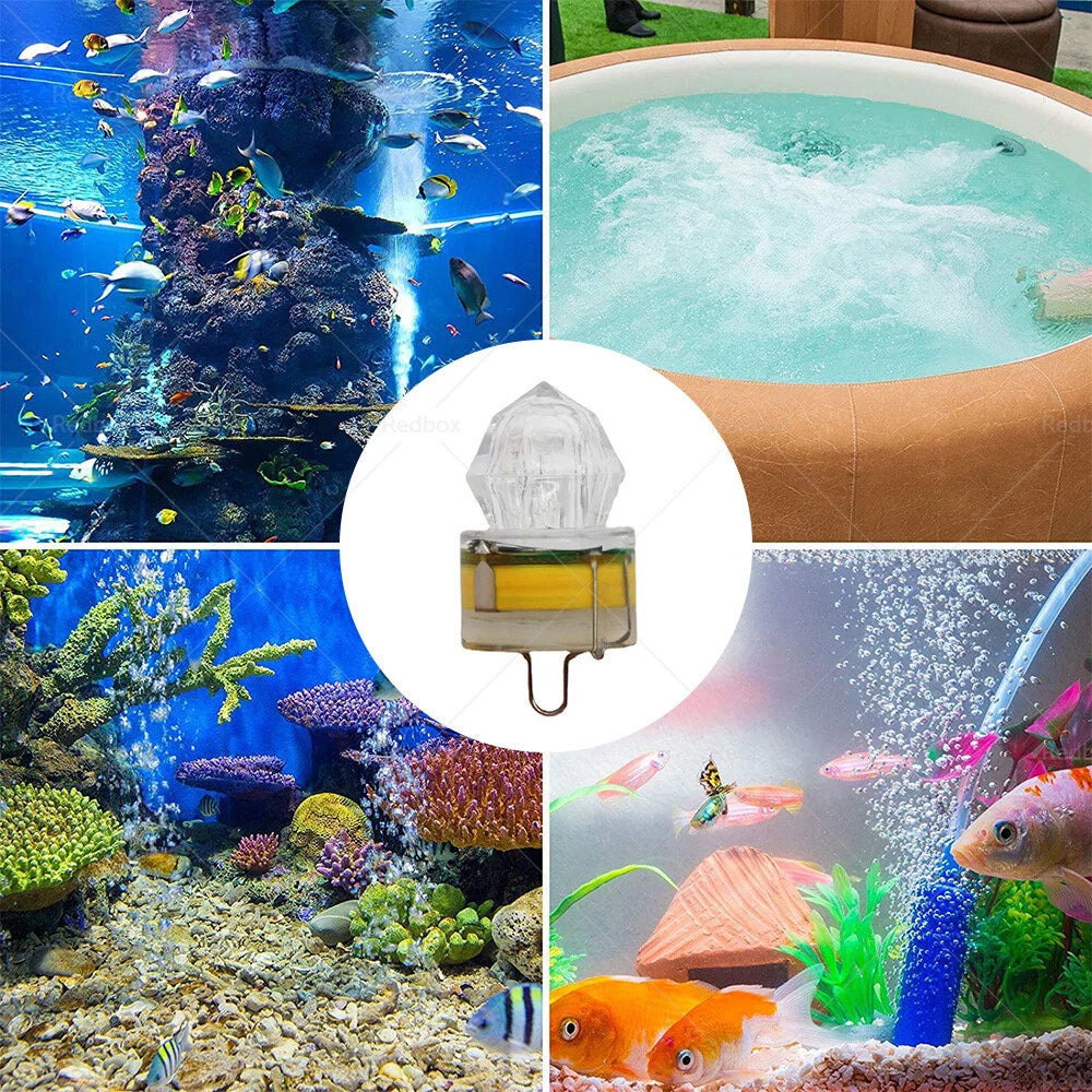 10X LED Fishing Light Deep Drop Underwater Squid Strobe Bait Lure Lamp