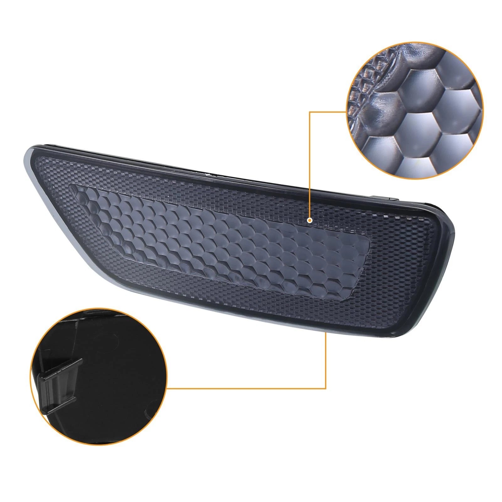 Pair Bumper Reflectors for Jeep Grand Cherokee, Compass, Dodge Journey 
