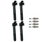4X Ignition Coils & 4X Iridium Spark Plugs for Fiat 500 (2012–2016) UF649