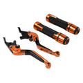 Folding Extendable Brake Clutch Levers for Kawasaki ZX14R (2006–2023) - Orange