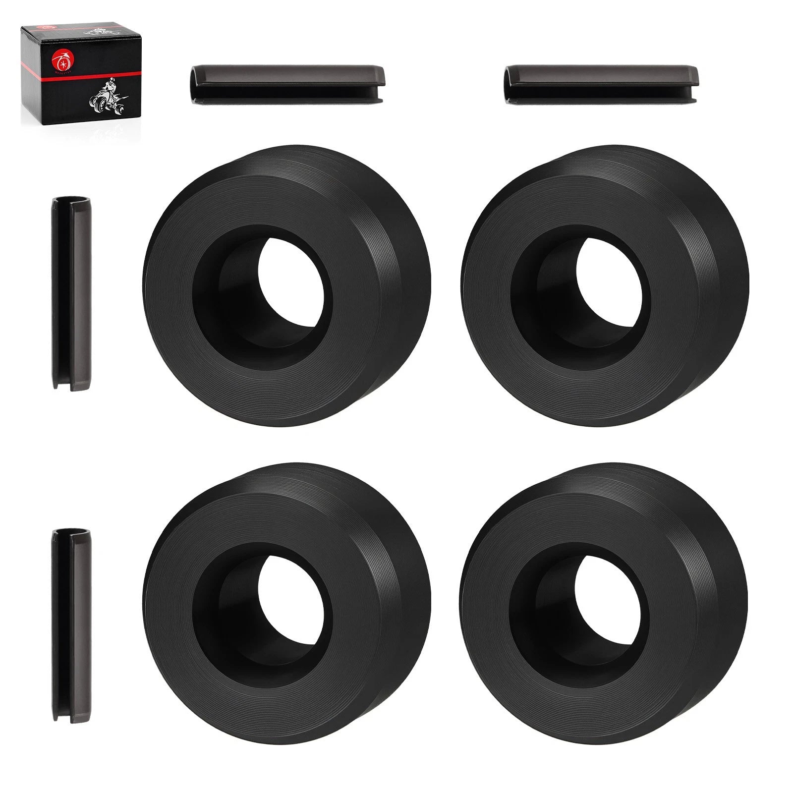 Set of 4 Secondary Clutch Rollers for Polaris RZR/Ranger (Upgraded Rust Free Pin)
