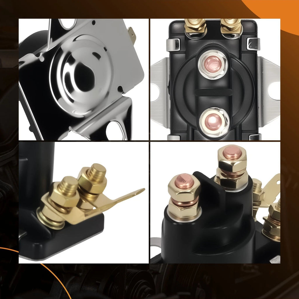 Set of 2 12V 4-Terminal Solenoids for Mercury Starter (89-96158, 89-96158T, 89-846070)